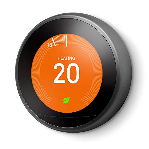 Nest Learning Thermostat 3rd generation - Thermostat - wireless - 802.11b/g/n, Bluetooth 4.0, 802.15.4 - black