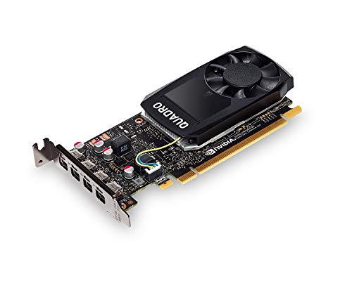 NVIDIA Quadro P1000 - Graphics card - Quadro P1000 - 4 GB GDDR5 - PCIe 3.0 x16 low profile - 4 x Mini DisplayPort - Adapters Included