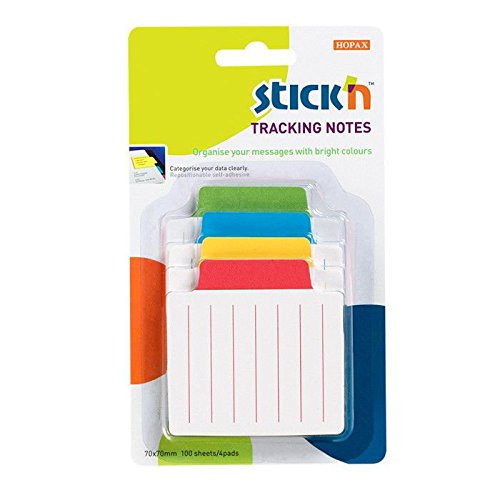 Best Value Stickn Magic Tracking Notes 70x70mm 100 Sheet Pad White