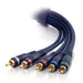 C2G Velocity - Video / audio cable - component video / audio - RCA male to RCA male - 3 m - double shielded twisted pair