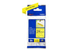 Best Value Brother TZe-S651 Labelling Tape Cassette, Black on Yellow, 24 mm (W) x 8 m (L), Strong Adhesive, Brother Genuine Supplies