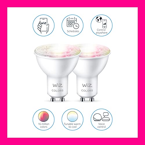 Wiz Colors - LED light bulb with reflector - shape: PAR16 - GU10 - 4.9 W (equivalent 50 W) - class A+ - 16 million colours - 2200-6500 K