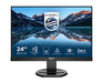 Philips B Line 240B9 - LED monitor - 24.1" (24" viewable) - 1920 x 1200 WUXGA @ 75 Hz - IPS - 300 cd/m? - 1000:1 - 4 ms - HDMI, DVI-D, VGA, DisplayPort - speakers - black texture