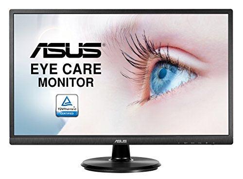 ASUS VA249HE - LED monitor - 23.8" - 1920 x 1080 Full HD (1080p) @ 60 Hz - VA - 250 cd/m - 3000:1 - 5 ms - HDMI, VGA - black