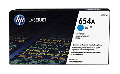 Best Value Hewlett Packard CF331A 654A Cyan Laserjet Cart 15K Genuine HP Toner Cartridge