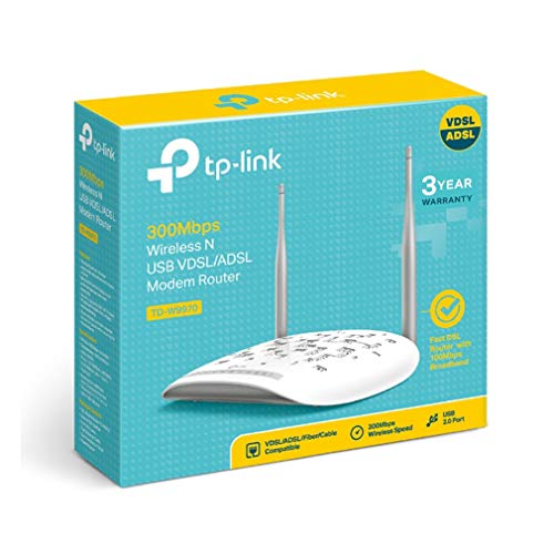 TP-Link TD-W9970 - Wireless router - DSL modem - 4-port switch - 802.11b/g/n - 2.4 GHz