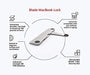 Compulocks The Blade Tablet / Laptop / MacBook Universal Security Lock (Cable Lock Not Included) - Security bracket - silver