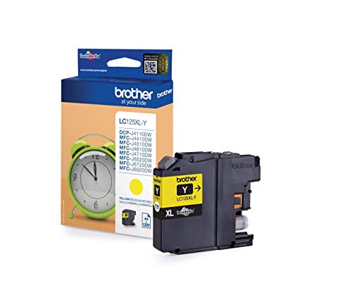 Brother LC125XLY - Super High Yield - yellow - original - ink cartridge - for Brother DCP-J4110, MFC-J4410, J4510, J4610, J4710, J6520, J6720, J6920