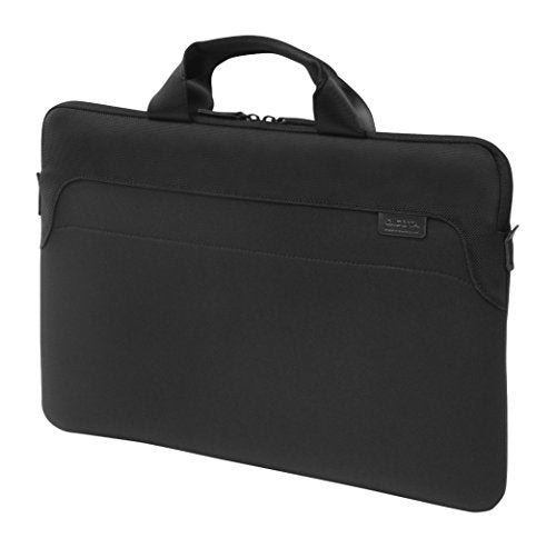 DICOTA Ultra Skin Plus PRO Laptop Sleeve 13.3" Black. The slipcase has an ultra slim and lightweight design. Soft faux fur lining protects against scratches. Padded carry handle for comfortable transportation. Zipped compartment for accessories such as mobile phones and charging cables.  Lifetime Warranty. Sleeve suitable for laptop sizes: 13" and 13.3". - DICOTA has over 20 years experience in providing professionals with high quality, stylish and durable solutions to protect their personal dev