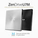 ASUS ZenDrive U7M SDRW-08U7M-U - Disk drive - DVD▒RW (▒R DL) / DVD-RAM - 8x/8x/5x - USB 2.0 - external - silver