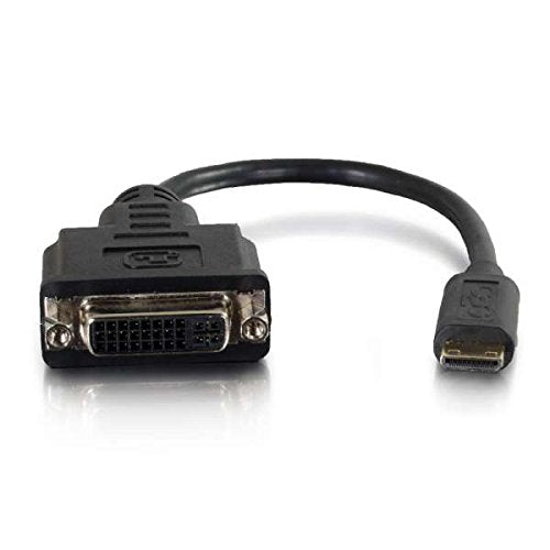 C2G HDMI Mini to Single Link DVI-D Adapter Converter Dongle - Video adapter - single link - DVI-D female to mini HDMI male - 20.3 cm - double shielded - black