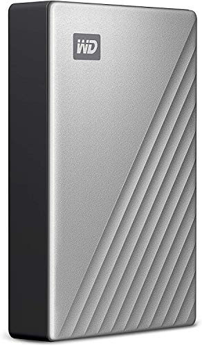 WD My Passport Ultra WDBC3C0020BSL - Hard drive - encrypted - 2 TB - external (portable) - USB 3.0 (USB-C connector) - 256-bit AES - silver