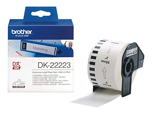 Brother DK-22223 - Paper - black on white - Roll (5 cm x 30.5 m) 1 roll(s) continuous labels - for Brother QL-1050, 1060, 500, 550, 560, 570, 580, 600, 650, 700, 710, 820