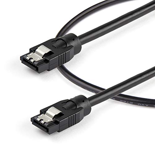 0.3M Round Sata Cable 6Gbs Black