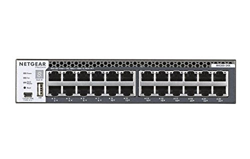 NETGEAR M4300-12X12F - Switch - L3 - Managed - 12 x 10/100/1000/10000 + 12 x 10 Gigabit SFP+ - front to back airflow - rack-mountable