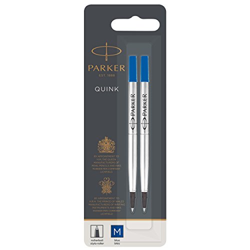 Parker Quink Rollerball Refill for Rollerball Pens Medium Blue