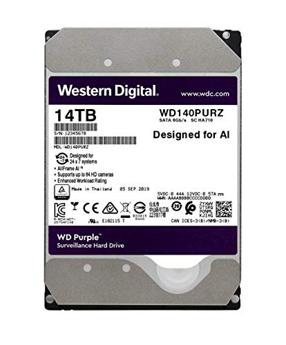 14Tb Wd Purple Sata 3.5In Int Hdd