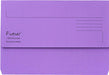 Best Value Exacompta Forever Document Wallets, 290 gsm, Foolscap - Purple, Pack of 25