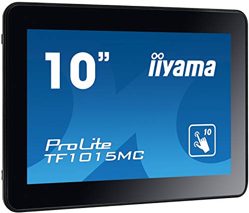 iiyama ProLite TF1015MC-B2 - LED monitor - 10.1" - open frame - touchscreen - 1280 x 800 720p @ 60 Hz - VA - 500 cd/m - 1300:1 - 25 ms - HDMI, VGA, DisplayPort - black