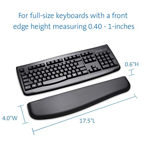 Kensington ERGOSOFT WR STANDARD - Keyboard wrist rest - black