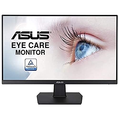 ASUS VA24EHE - LED monitor - 23.8" - 1920 x 1080 Full HD (1080p) - IPS - 250 cd/m - 1000:1 - 5 ms - HDMI, DVI-D, VGA - black