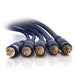 C2G Velocity - Video / audio cable - component video / audio - RCA male to RCA male - 3 m - double shielded twisted pair