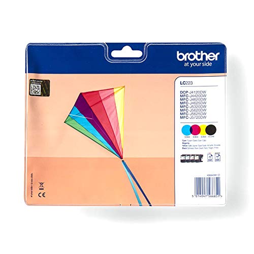 Brother LC223 - 4-pack - black, yellow, cyan, magenta - original - blister with accoustic / electromagnetic alarm - ink cartridge - for Brother DCP-J4120, J562, MFC-J4420, J4620, J4625, J480, J5320, J5625, J5720, J680, J880