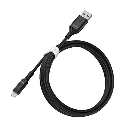 OtterBox Standard - Lightning cable - Lightning male to USB male - 2 m - black - for Apple iPad/iPhone/iPod (Lightning)