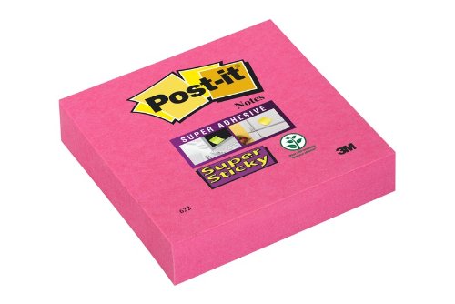 Best Value Post-it 7100041909 Super Sticky Notes, 47.6mm x 47.6mm, Bangkok Colour Collection, 12 pads, 90 sheets per pad