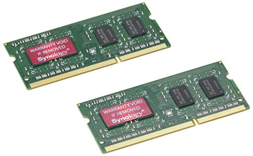 Synology - DDR3L - kit - 8 GB: 2 x 4 GB - SO-DIMM 204-pin - 1600 MHz / PC3L-12800 - 1.35 V - unbuffered - non-ECC - for Disk Station DS1517+, DS1817+