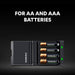 Duracell 45m Charger + 2 x AA/AAA Cells