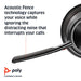 Poly Voyager Focus 2 UC USB A Headset without Charging Stand Bluetooth Advanced Digital Hybrid Active Noise Cancellation