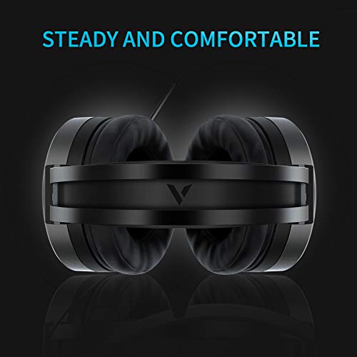 Rapoo VH530 Virtual 7.1 Channel Wired Gaming Headset Noise Isolation Function Noise Cancelling Microphone Blue and RGB LED Backlight