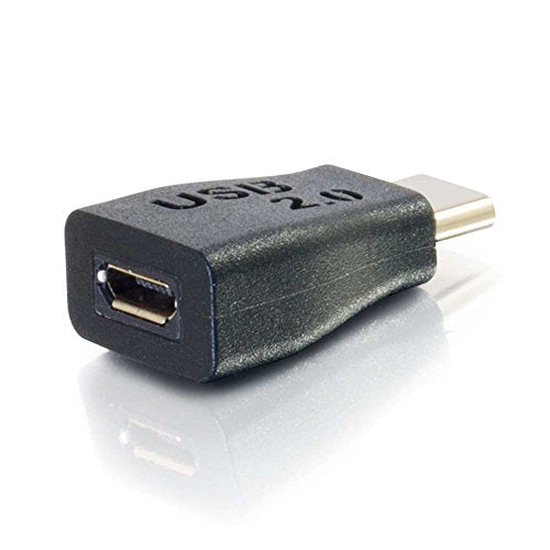 C2G USB 2.0 USB C to USB Micro B Adapter M/F - USB Type C to USB Micro B Black - USB adapter - Micro-USB Type B (F) to USB-C (M) - USB 2.0 - black