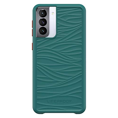 LifeProof WAKE - Back cover for mobile phone - 85% ocean-based recycled plastic - down under (green/orange) - mellow wave pattern