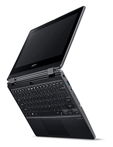 Acer TravelMate Spin B3 TMB311R-31 - Flip design - Celeron N4020 / 1.1 GHz - Win 10 Pro 64-bit National Academic - 4 GB RAM - 64 GB eMMC - 11.6" AHVA touchscreen 1366 x 768 (HD) - UHD Graphics 600 - Wi-Fi 5, Bluetooth - shale black - kbd: UK