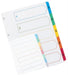 Best Value Concord 1-5 A4 White With Multi-Colour Index Tabs 00201/CS2#