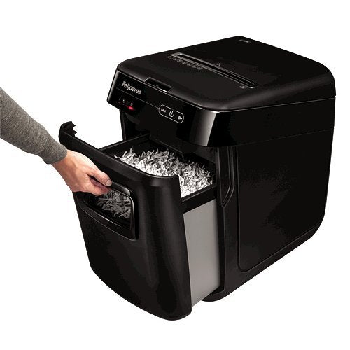 Best Value Fellowes Auto Feed 150C Paper Shredder, 150 Sheet Cross Cut Small/Home Office Automatic Shredder with Silent Shred Technology