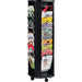 Best Value Fast Paper Literature Display Carousel Mobile 40 x 23mm A4 Pockets W440xD440xH1485mm Black Ref 273.01