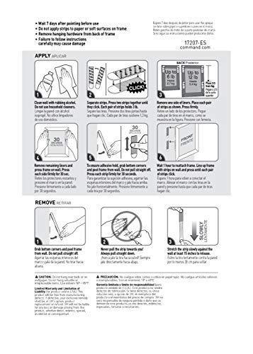 Command Narrow Picture Hanging Strips White 4 Sets 17207