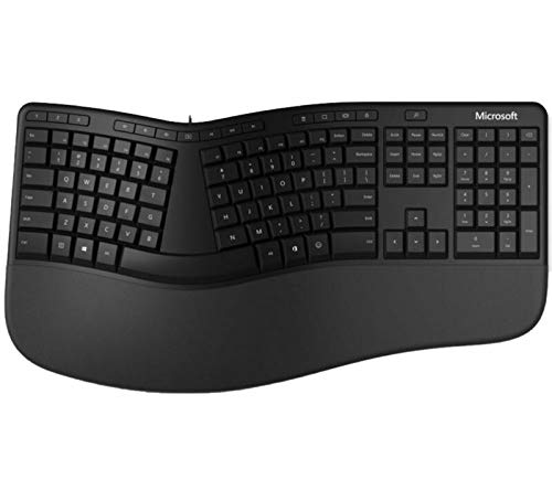 Microsoft Ergonomic Keyboard - Keyboard - USB - British English - black