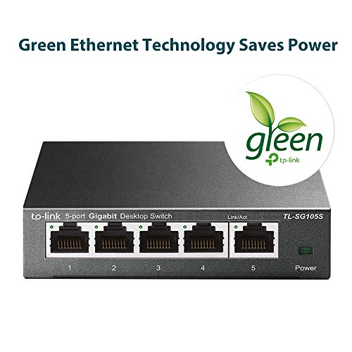 5 Port 10 100 1000 Mbps Unmanaged Switch