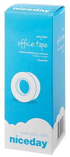 Best Value Pack of 12Rolls Adhesive Tape Transparent Niceday of 12mm x 33m