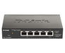 D-Link DGS 1100-05PDV2 - Switch - smart - 5 x 10/100/1000 (2 PoE) - desktop - PoE (18 W)