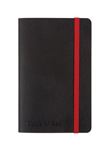 Best Value Oxford Black n' Red A6 Soft Cover Casebound Business Journal, Ruled and Numbered Notebook, 144 Page, 1 Notebook