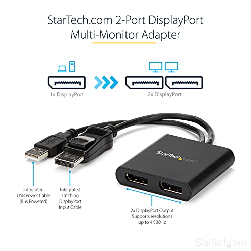 StarTech MST Hub DisplayPort to 2x DisplayPort