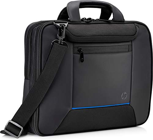 HP Recycled Series Top Load - Notebook carrying case - 14" - 14.1" - black with blue accents - for HP 340 G7, Chromebook 11 G9, 14 G7, Chromebook x360, Elite x2, EliteBook 840, ProBook x360