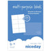 Best Value Niceday Multifunctional Labels 105 x 74mm 8 Labels Per Sheet 100 Sheets Per Box