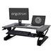 Ergotron WorkFit-T Sit-Stand Desktop Workstation - Stand for LCD display / keyboard / mouse / notebook - black - screen size: up to 30" - desktop