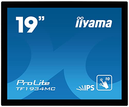 iiyama ProLite TF1934MC-B7X - LED monitor - 19" - open frame - touchscreen - 1280 x 1024 - IPS - 350 cd/m² - 1000:1 - 14 ms - HDMI, VGA, DisplayPort - black